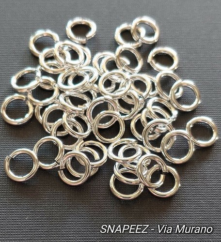 SNAPEEZ® II ULTRAPLATE® Ulra Secure No Solder Jump Ring 8 mm. Made in USA. - Bild 1 von 9