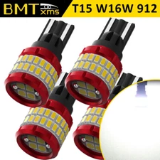 4X 921 T15 912 Led Reverse Backup Light For Chevrolet Malibu 2004-2023 White