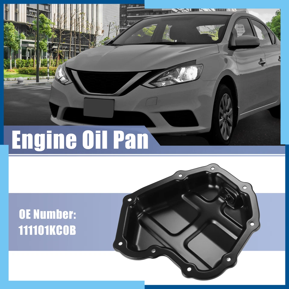 Pacote (1) bandeja de óleo do motor nº 111101KC0B para Nissan Juke 2011-17 para Nissan Sentra - Imagem 2 de 4