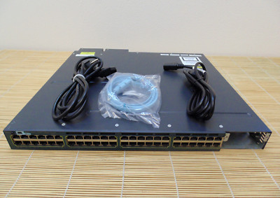 Cisco WS-C3560X-48U-E Switch 48x10/100/1000 UPOE port IP Services license 2xPSU 