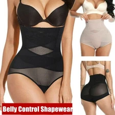 Women High Waist Body Shaper Shorts Belly Control Bum Lift Shapewear Slimming US