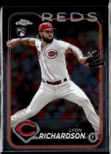 2024 Topps Chrome #230 Lyon Richardson Rookie Cincinnati Reds
