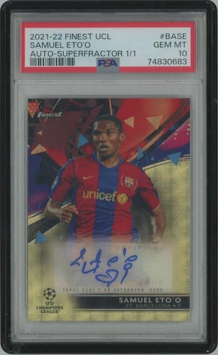 2021 Topps Finest Samuel Eto'o Superfractor 1/1