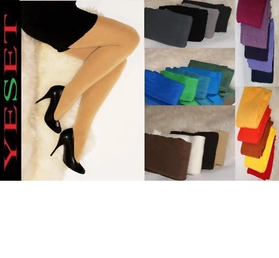 Strick Strumpfhose Winter warm wie Fleece weich leicht blickdicht 180den