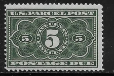 US Scott JQ3, 5 Cent Parcel Post Postage Due, MOG, VLH, F/VF