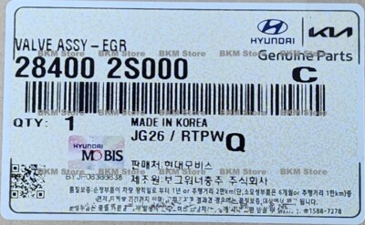 G様 Genuine 284002S000 EGR Valve Assy for Sonata, Santa Fe, Tucson