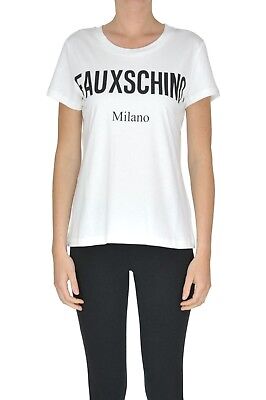 $250 AW17 Moschino Couture Jeremy Scott Transformers Logo Black Tshirt *RARE*