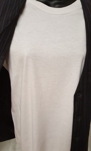 Point Zero Mens Shirt Size M Medium Black White Blue Striped NEW - Picture 3 of 5