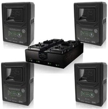 Core SWX 4 Pack Hypercore NEO 9 Mini 98Wh 14.8V 6.6Ah V-Mount With LP4 Charger