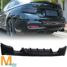 Gloss Black Rear Diffuser For BMW 2 Series F22 F23 M235i M240i M Sport Bumper