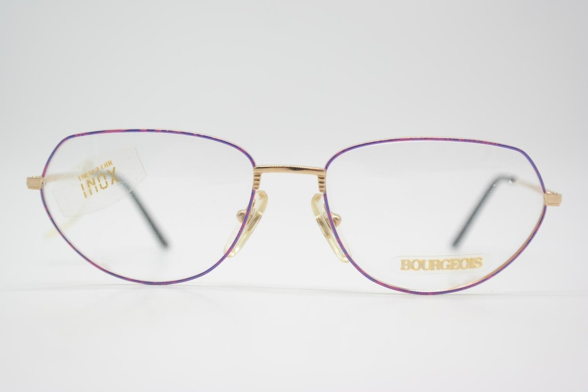 Lunettes Vintage Imago Lux – Monture Ovale Violette Acétate – Neuf Sans étiquettes (NOS)