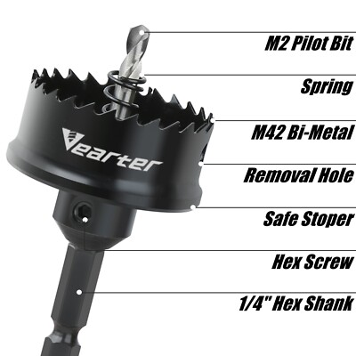 WE PREFERRED, 16 Piece Bi-Metal Hole Saw Kit WE Preferred