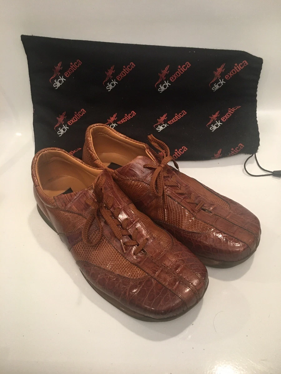 Slick exotica alligator shoes clearance