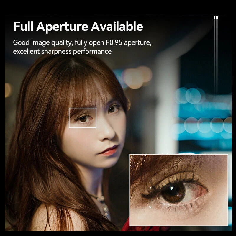 Brightin Star 35mm F0.95 APS-C Large Aperture MF Lens for Canon Sony Fuji M4/3 - Image 3 of 4