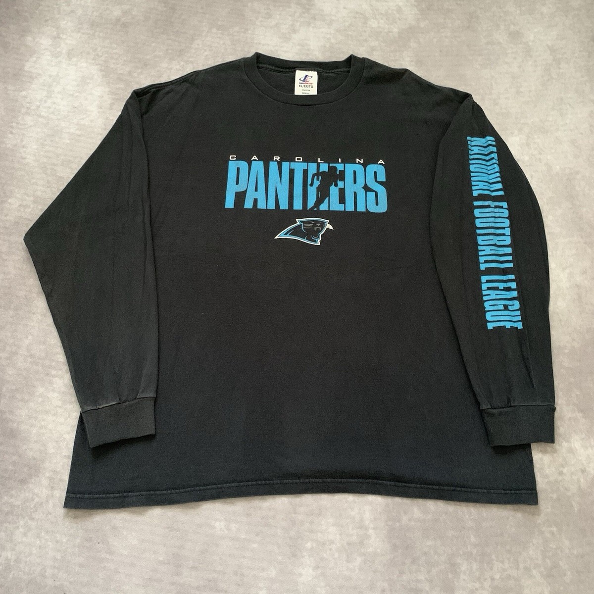 Vintage 90s Carolina Panthers Long Sleeve Shirt Size XL USA Made