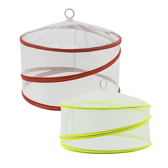 Abdeckhauben 2er Set für Speisen schützt vor Insekten ca. 34,5x19cm ca. 30x15cm