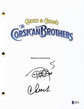 CHEECH & CHONG SIGNED AUTOGRAPH THE CORSICAN BROTHERS FULL SCRIPT BECKETT BAS