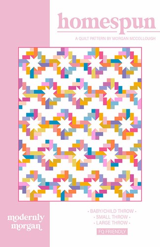 Quilt Pattern HOMESPUN Moda MODERNLY MORGAN Fat Quarter Friendly  - Picture 1 of 9