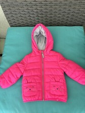 Excellent Carter's Pink Toddler insulated fleece line puffer jacket Sz 18 months