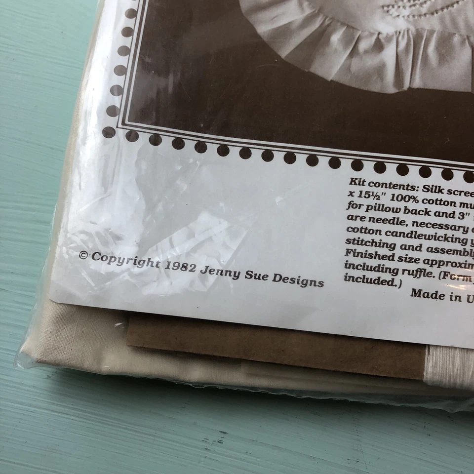 kit de travesseiro vintage Jenny Sue Designs buquê de tulipa 914 1982 - Imagem 4 de 4