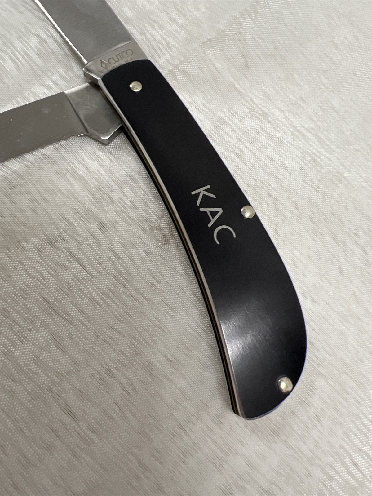 Vintage Cutco Cutlery 1884 USA 2Blade Folding Pocket Knife *engraved