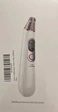 Blackhead Remover with LED Screen  (White/Rose Gold) NEW Sealed
