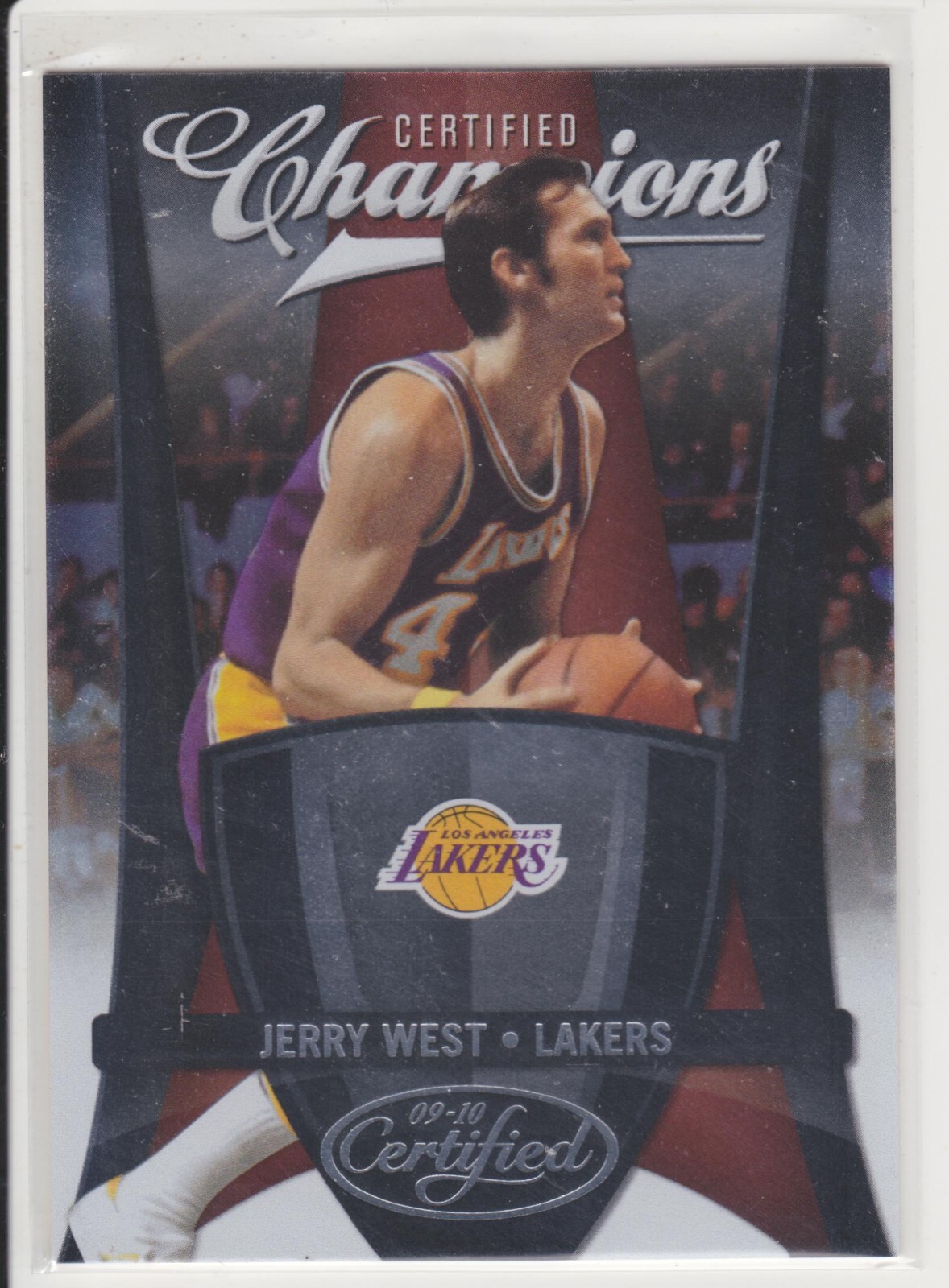 JERRY WEST 2009-10 CERTIFIED CHAMPIONS #/500