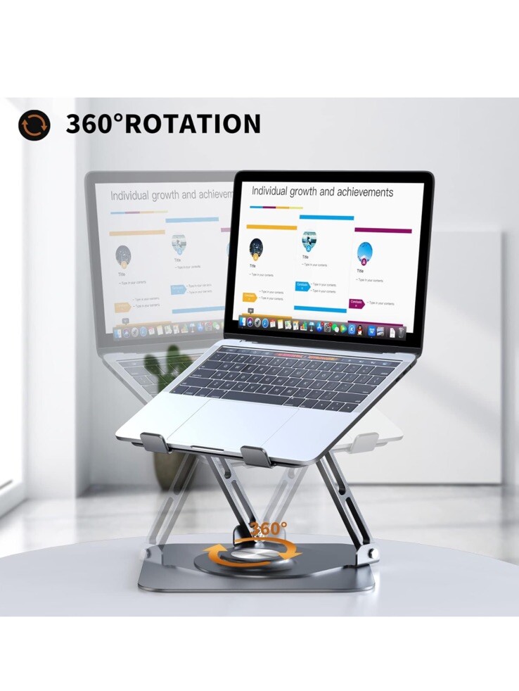 360° Rotating Adjustable Laptop Stand for Notebook & Desk Use