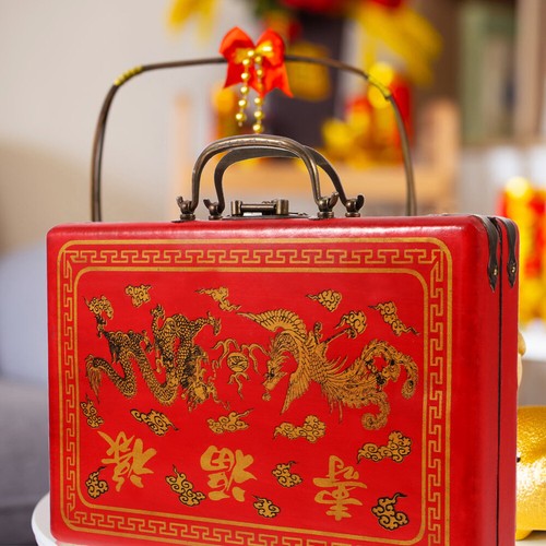 Chinese Mahjong Organizer Mahjong Tiles Storage Traditional Storage Box - Picture 11 of 12