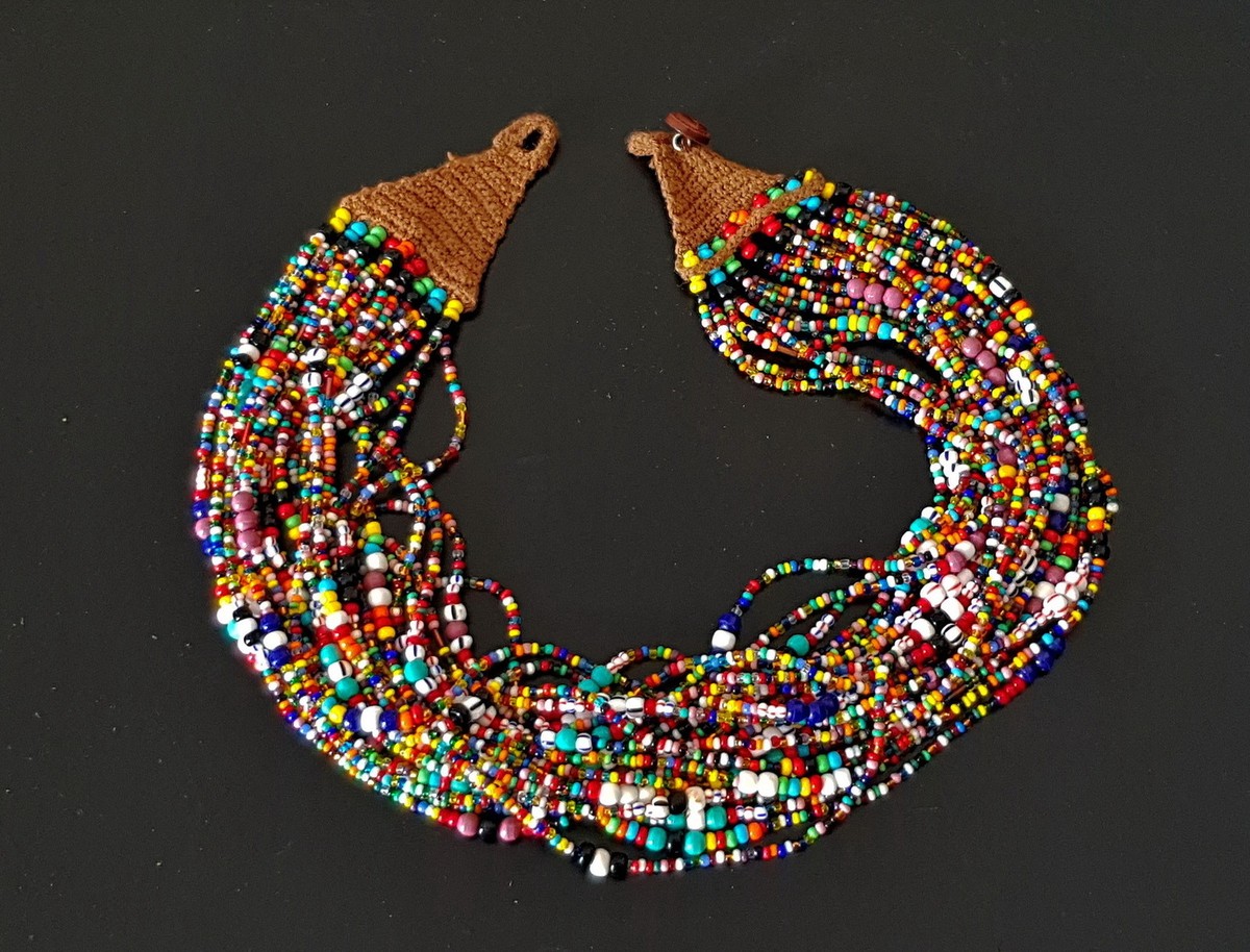 1970s ZULU South African Ceremonial Multicolour Beaded