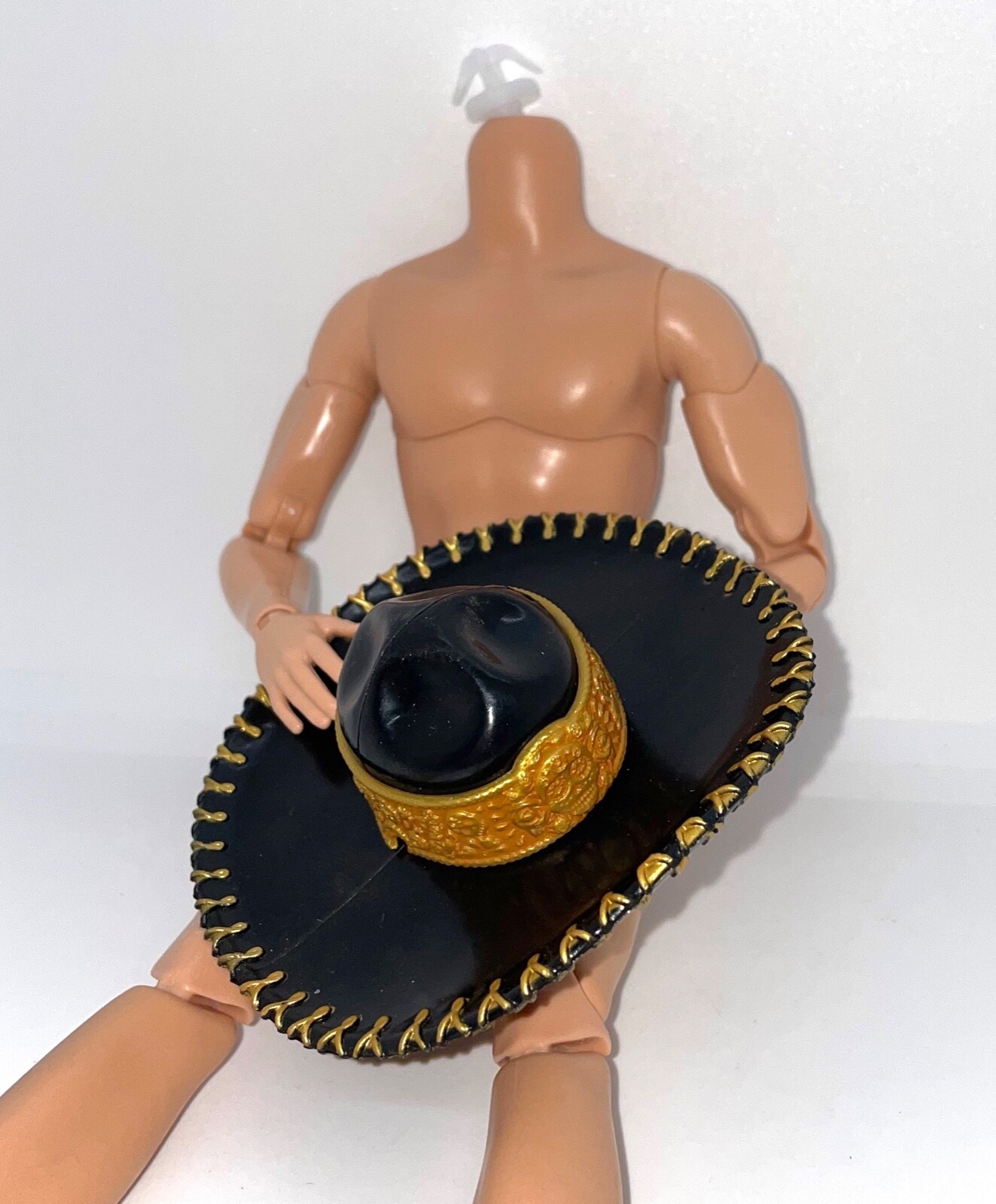 Barbie 2022 Dia De Muertos Model Muse Ken Doll Black Sombrero Hat Skull Band NEW
