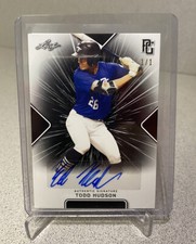 MINT 1/1 Auto 2021 Leaf Perfect Game Todd Hudson Black Parallel #BA-TH1