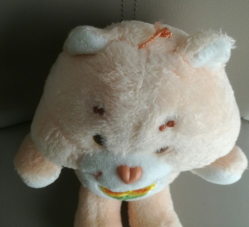 Peluche CARE BEARS BISOUNOURS Groscopain Friend bear 35 cm Années 80 - Foto 3 di 10