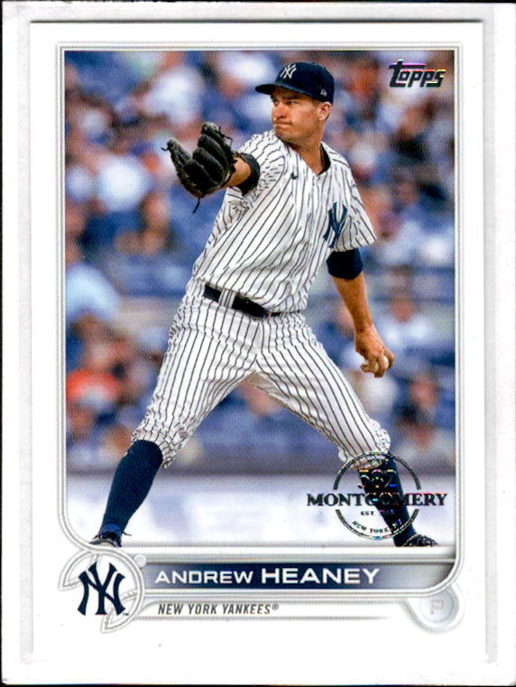 2022 Topps 582 Montgomery Club Foil Stamped Andrew Heaney  #287 Yankees