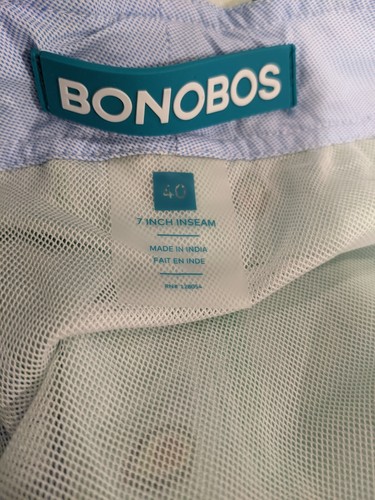 Bonobos 7-inch Crazy Print Green Avocado Lined Swim Trunks NWOT Summer Size 40 - Picture 7 of 7