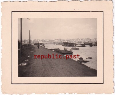 Foto Belgrad Hafen am Fluss Sava, Jugoslawien  (A4)