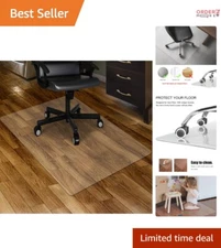 Clear PVC Chair Mat 36x48 for Hard Floors Protective Office & Home Use