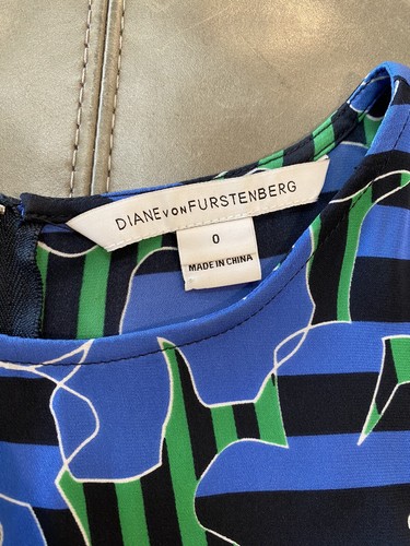 NWOT Diane Von Furstenberg DVF Capreena Mini Dress Pockets Silk Blend 0 $400 - Picture 3 of 9
