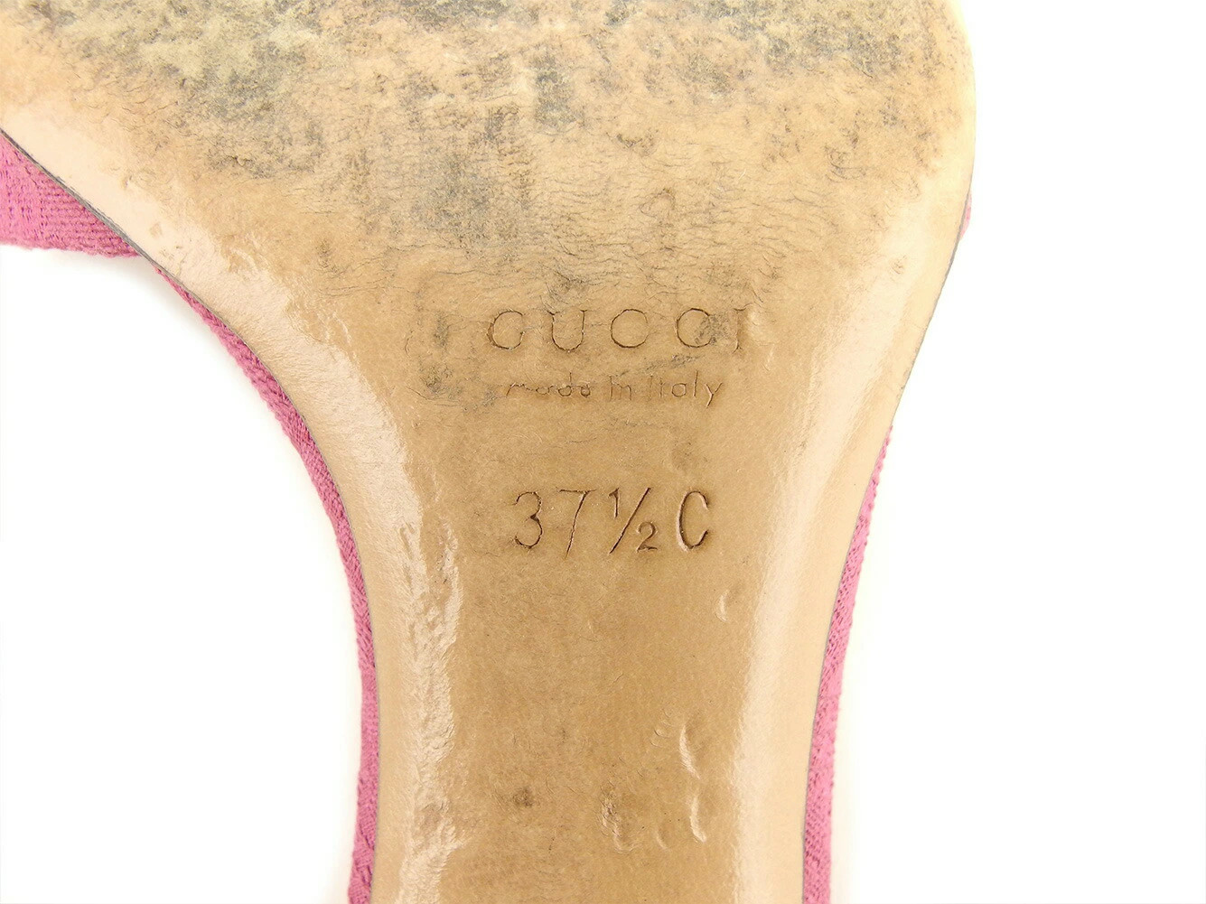 GUCCI Mule GG Canvas #37 Half C Sandals Pink Brown Men's Brand High Brand Vintag thumbnail 9