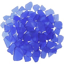 Sea Glass for Crafts, 16oz Cobalt Blue Seaglass 0.8-1.2 inches,