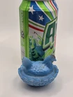 Vintage Westmoreland Blue Painted Milk Glass Miniature Hen on Nest 2.5"