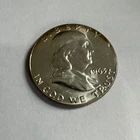 1963 Franklin Half Dollar UNC 90% Silver - D