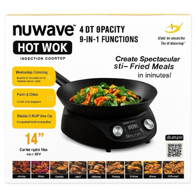 #ad Nuwave Mosaic Induction Wok Precise Temp Controls from 100°F to 575°F $149.00