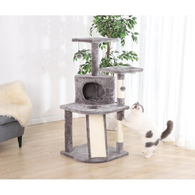 Vibrant Life 87742 5 Level Multi-Functional Cat Tree & Condo, Gray, Large 45''