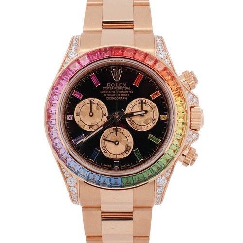 Rolex Daytona 40mm Black Dial Watch Ref # 116598RBOW