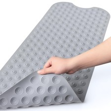 Bligli Bathtub Mat Non-Slip Without Suction Cups, 39x16inch Extra Long Bath M...