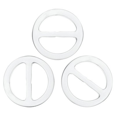 1,4'' Harz Schalring Clip, 8 Stück Kreisförmige Schalring Schnallen, Transparent