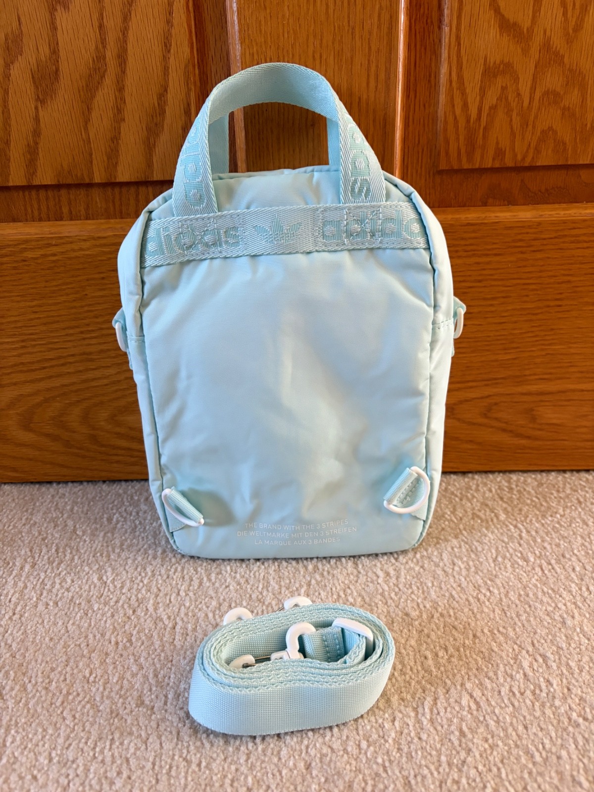 Adidas Convertible Mini Micro Backpack Purse in L… - image 3