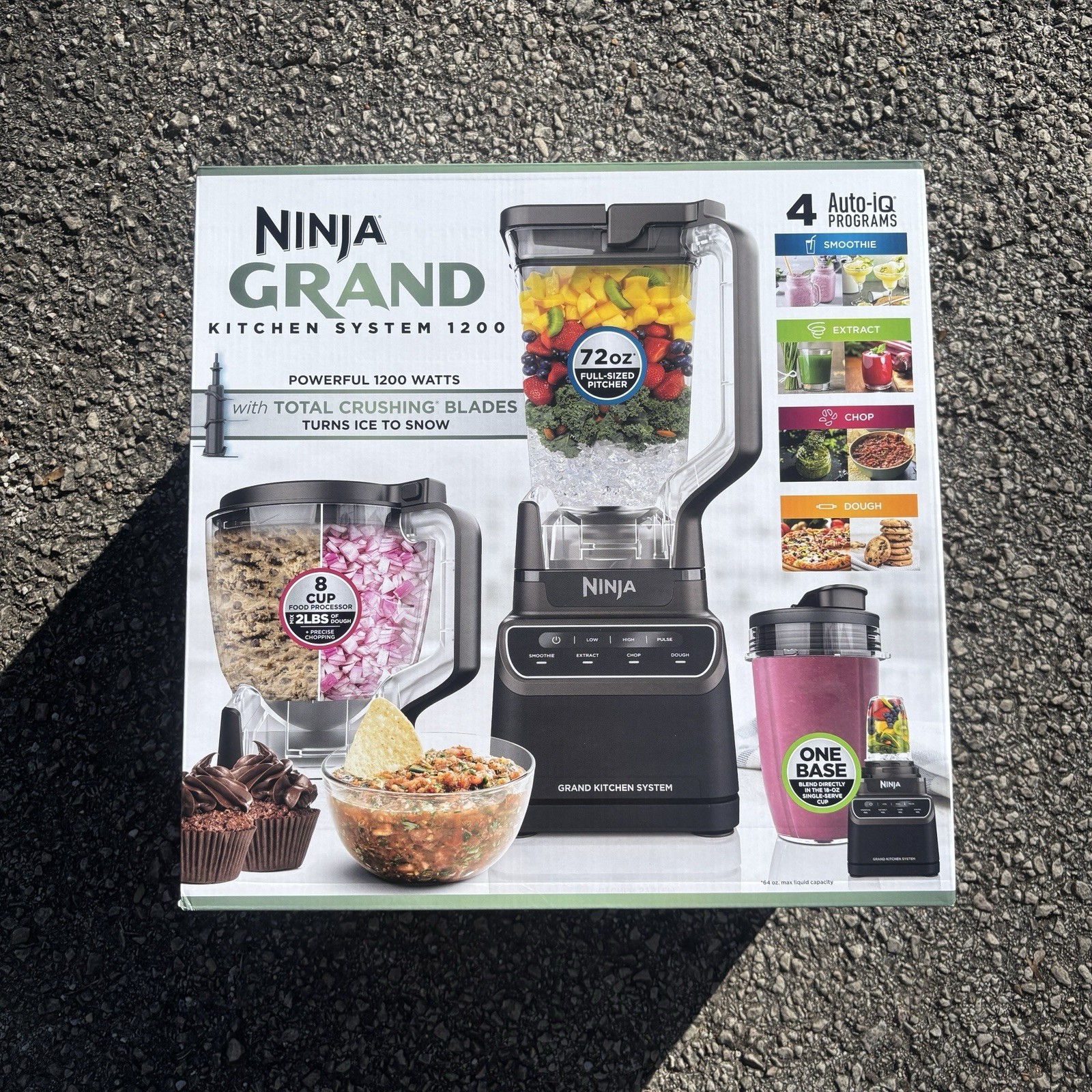 Ninja Grand Kitchen System Blender 1200W 4 Preset Programs 3 Speeds KS500 Black
