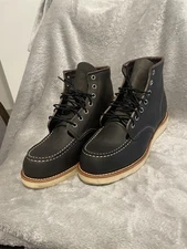 Red Wing Heritage Charcoal Leather Moc Toe Boots – Men’s– Made in USA